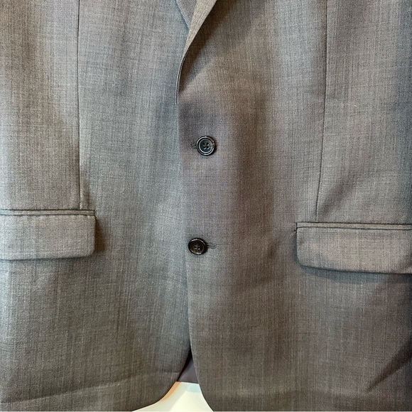 Lauren Ralph Lauren Mens Blazer Sport Coat Two Button Jacket Wool Size 44R Gray - Picture 3 of 14